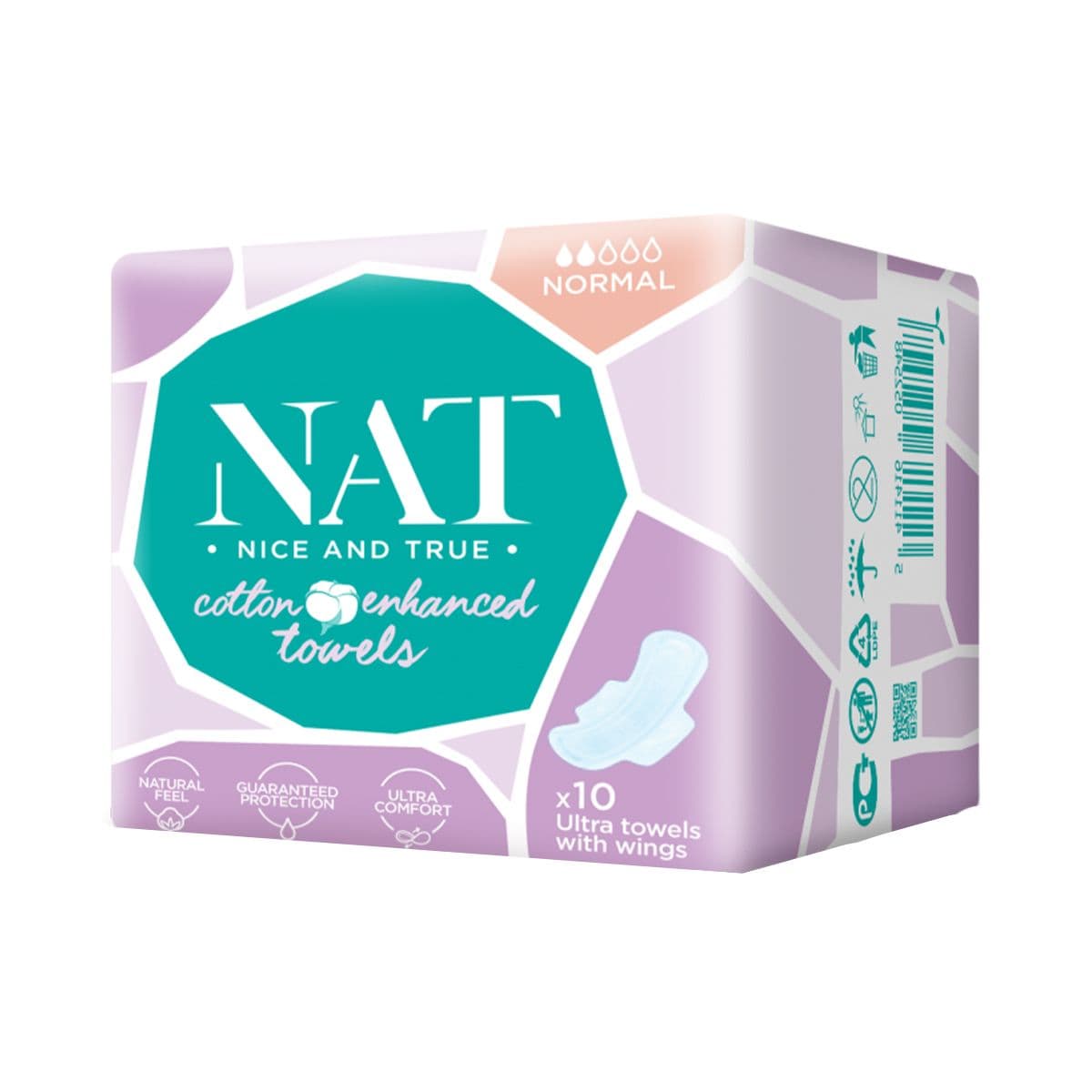 ქალის ჰიგიენური საფენი Ultra Normal 10 ცალი 2524 ნატი - Nat