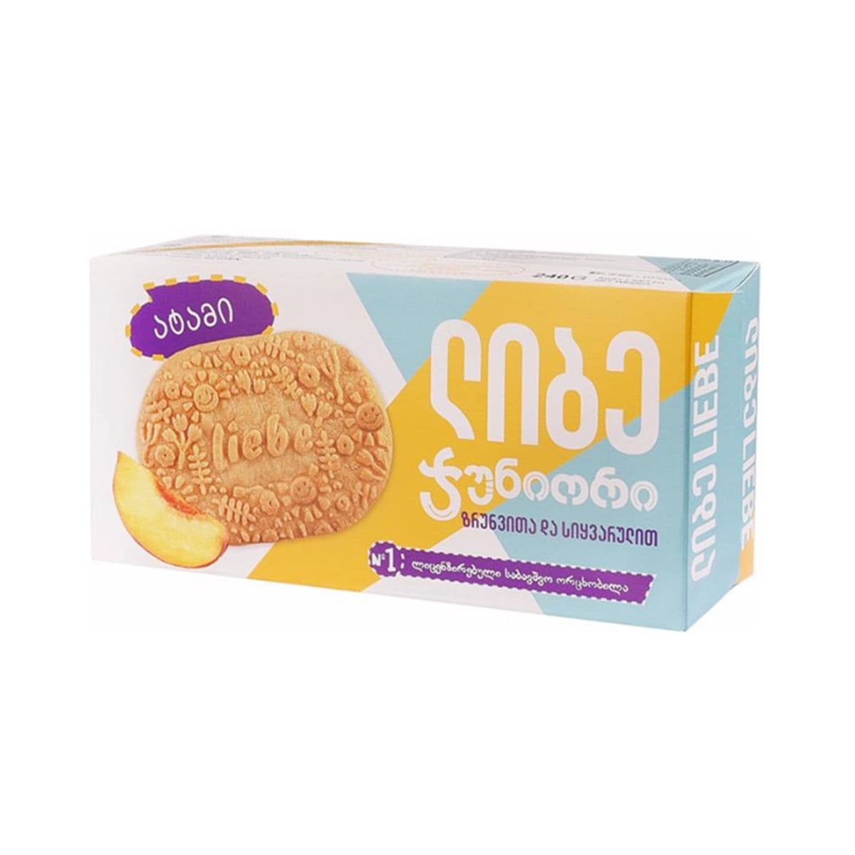 ორცხობილა ჯუნიორი ატამი 240გ 0812 ლიბე - Liebe