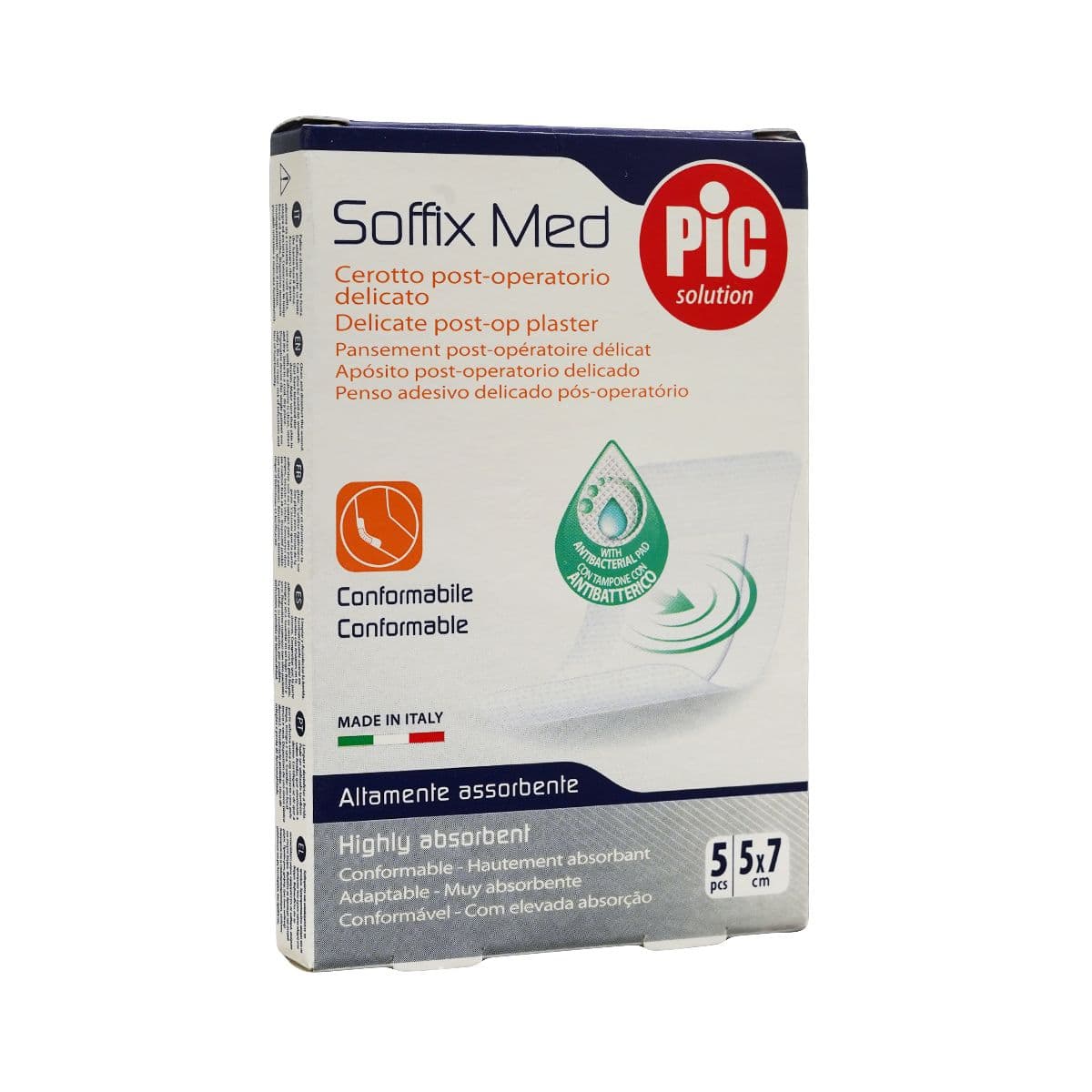 Pic - პიკილეიკო ბაქტერიოციდული სტერილური SOFFIX 5x7სმ 5 ცალი