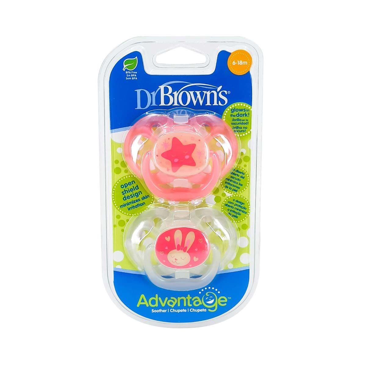 მანათობელი მატყუარა ვარდისფერი 6-18თ. 2ცალი 1901 დოქტორ ბრაუნი - DrBrowns