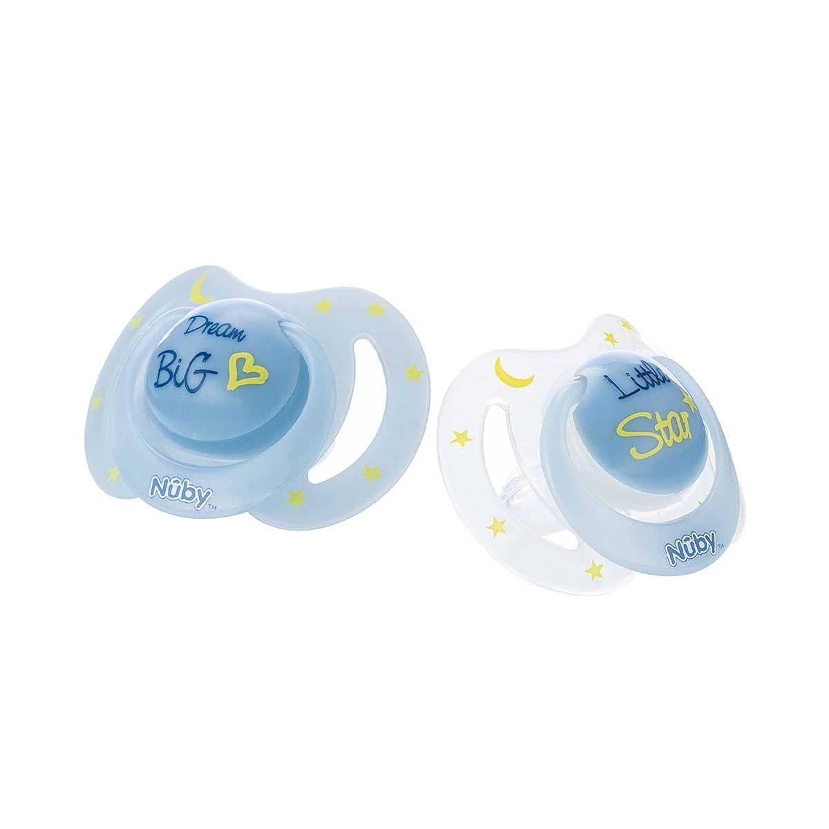 საწოვარა ოვალური 2ცალი 0-6 თვიდან 5887 ნუბი - Nuby