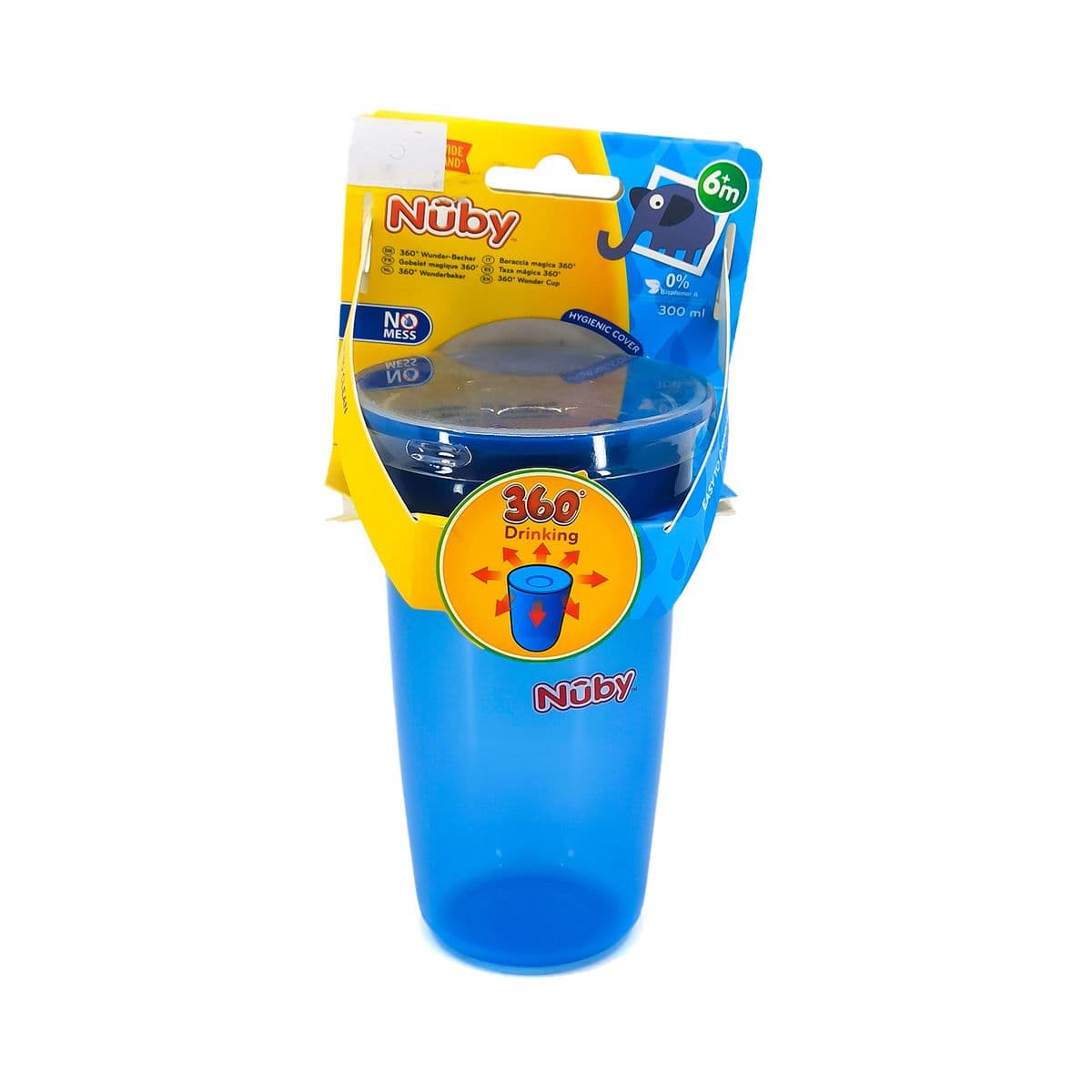 ჭიქა პრინტის გარეშე 360მლ 3201 ნუბი - Nuby
