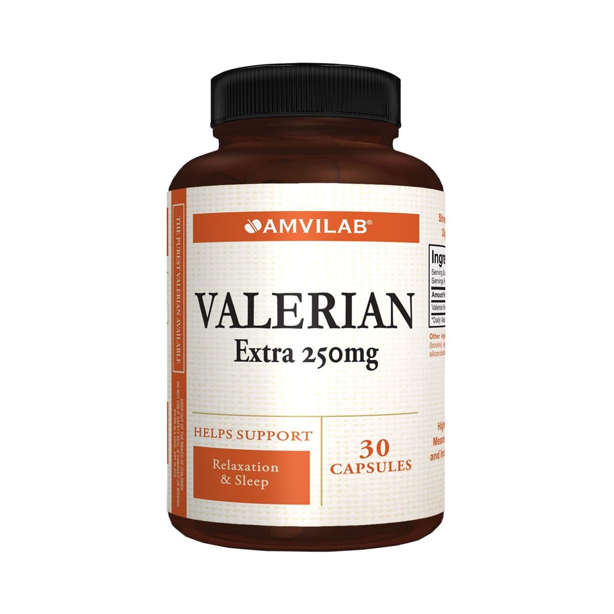 ვალერიანი ექსტრა 250მგ 30 კაფსულა ამვილაბი - Amvilab