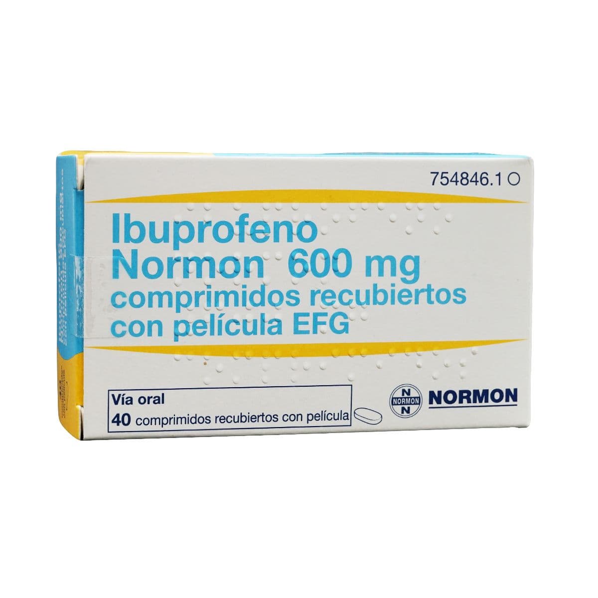 იბუპროფენ ნორმონი - Ibuprofen Normon 600მგ 40 ტაბლეტი