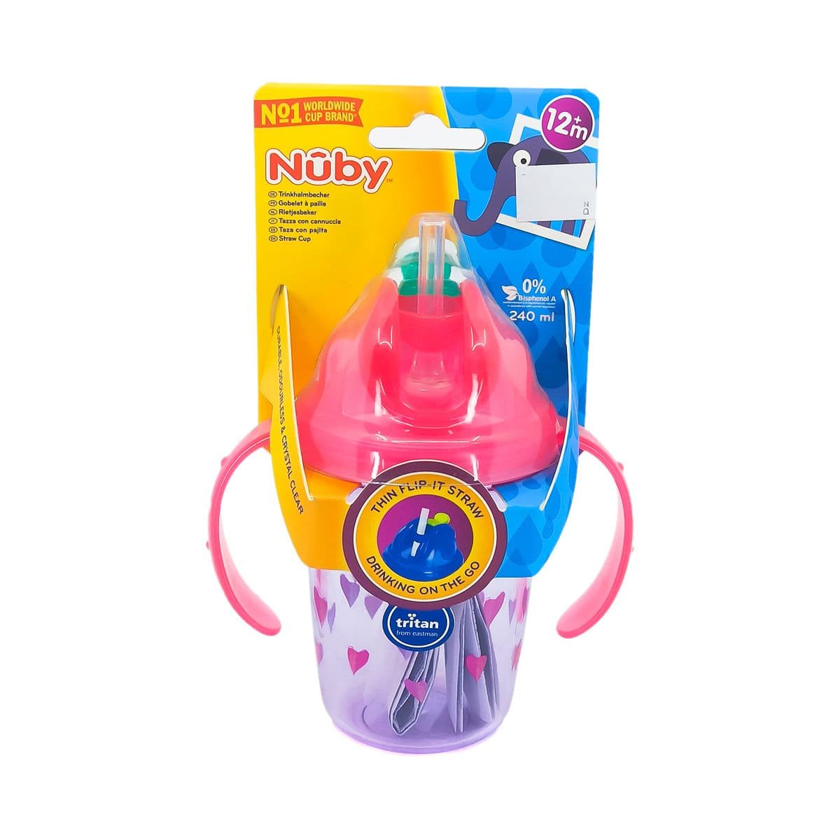 ჭიქა სახელურით ტრიტანის 6739 ნუბი - Nuby