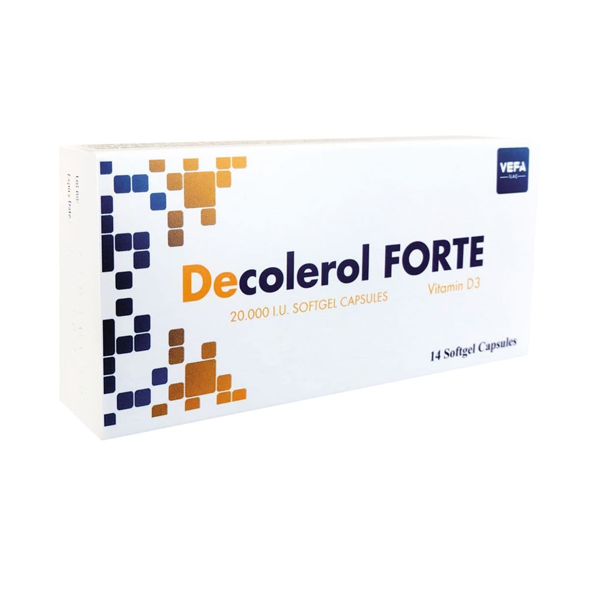 დე კოლეროლი - D-Colerol ფორტე 20000სე 14 კაფსულა