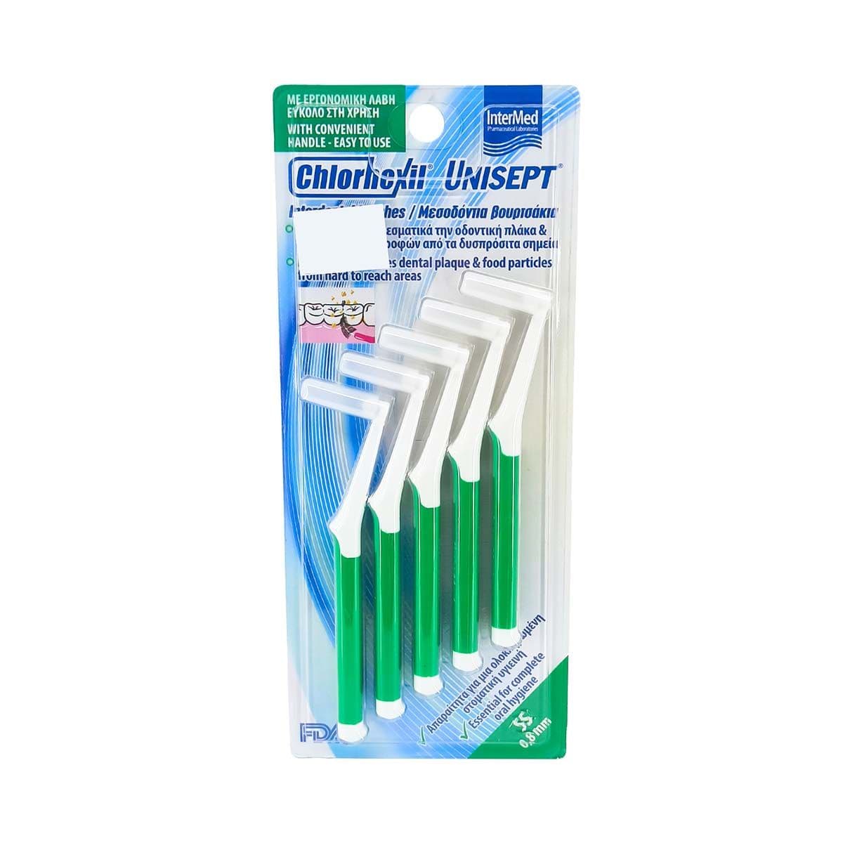 კბილთაშუა ჯაგრისი 0.8მმ 5933 უნისეპტი - Unisept