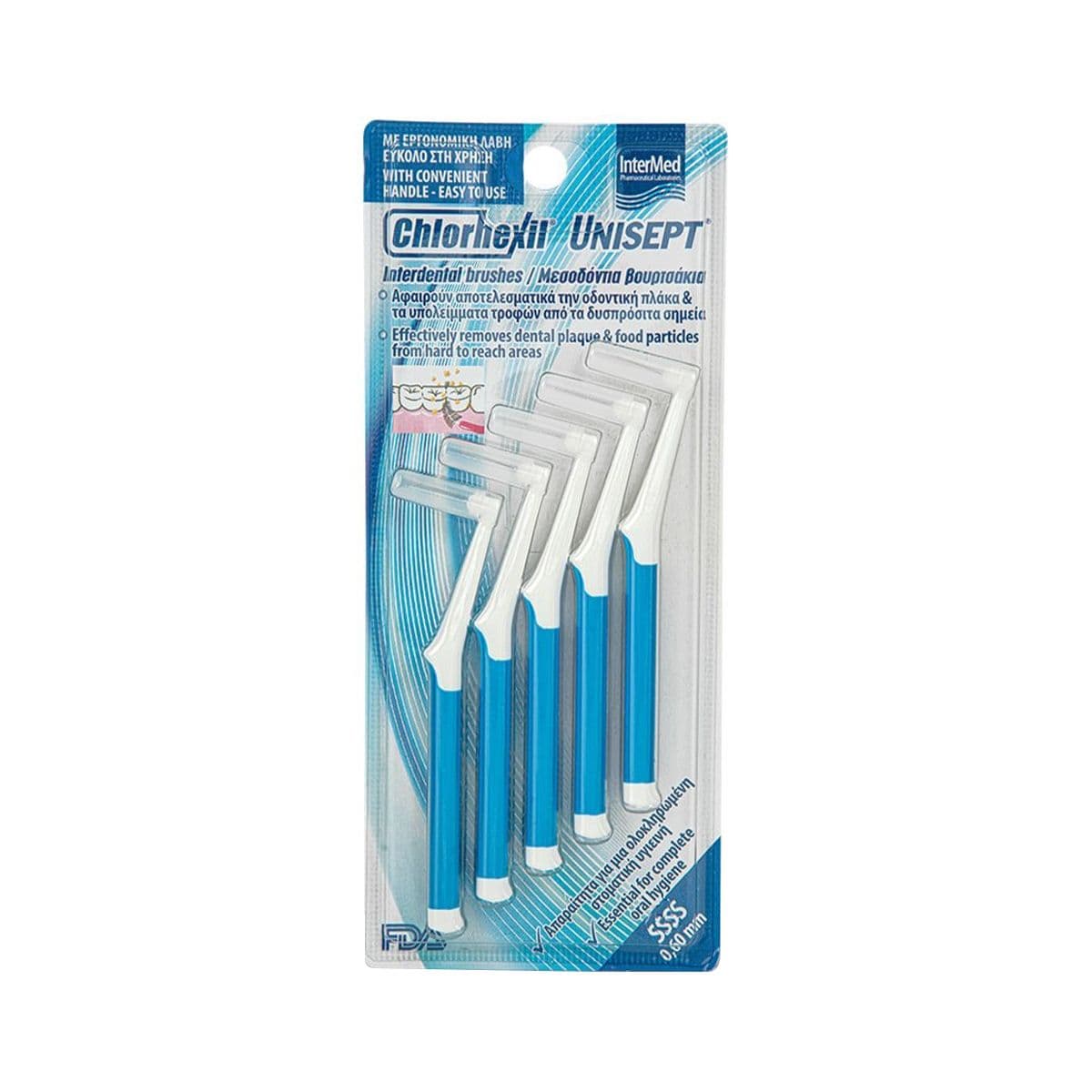 კბილთაშუა ჯაგრისი 0.6მმ 5940 უნისეპტი - Unisept