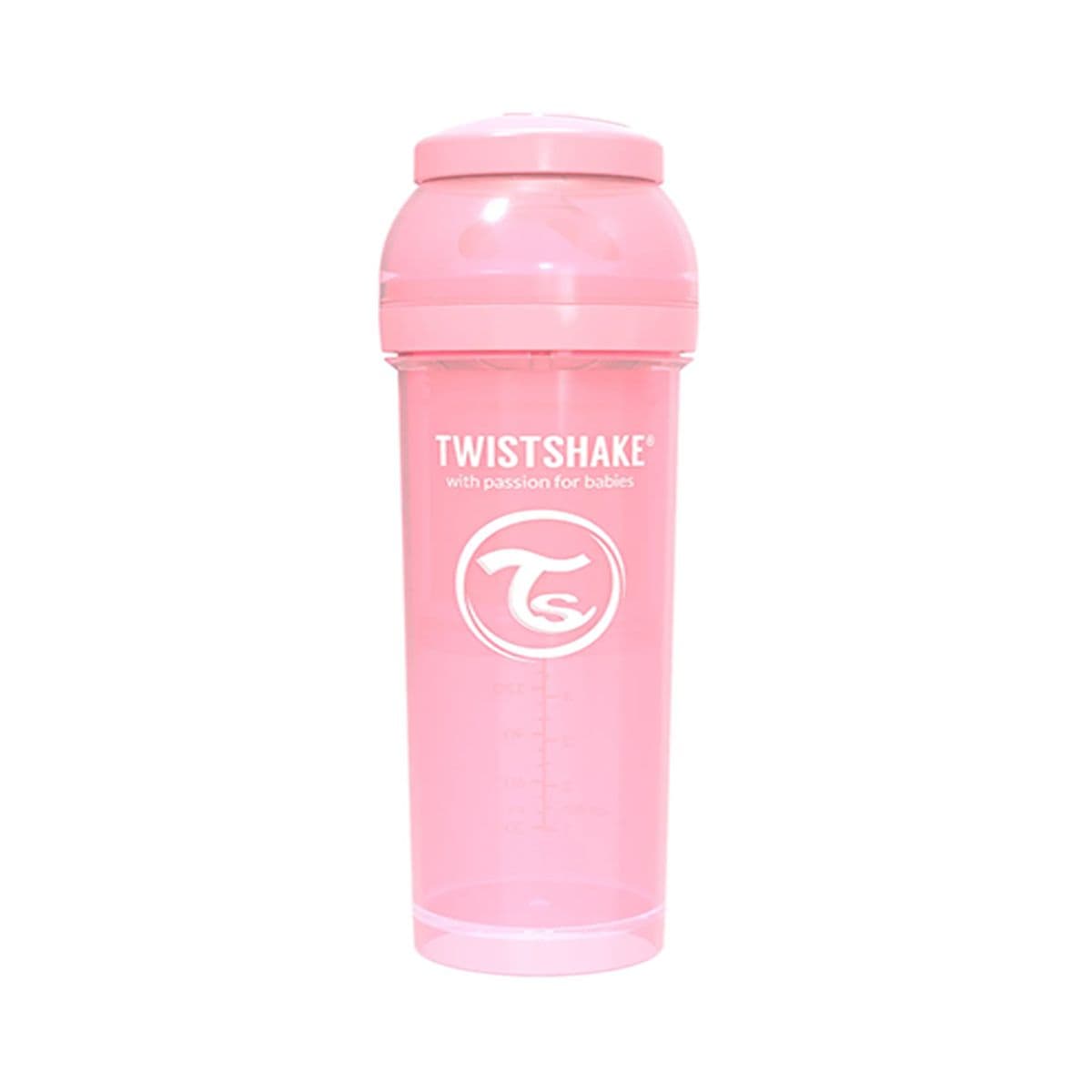 ბოთლი ანტიკოლიკი ვარდისფერი 330მლ 2612 თვისთშეიქი - Twistshake