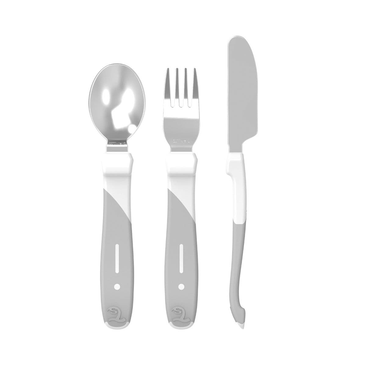 დანა-ჩანგალი უჟანგავი თეთრი 12+ თვე 2179 თვისთშეიქი - Twistshake