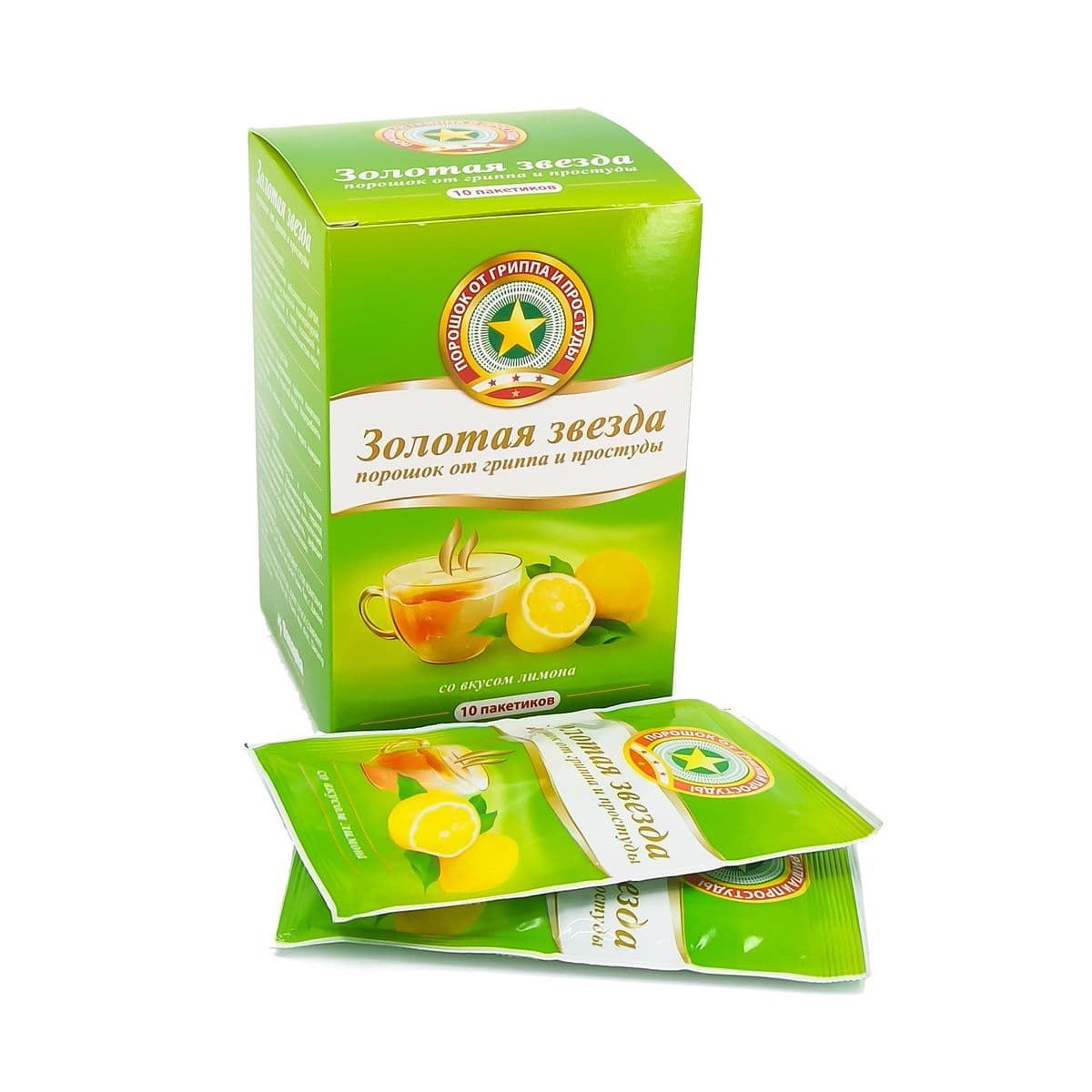 ოქროს ვარსკვლავი ლიმონი 10 პაკეტი