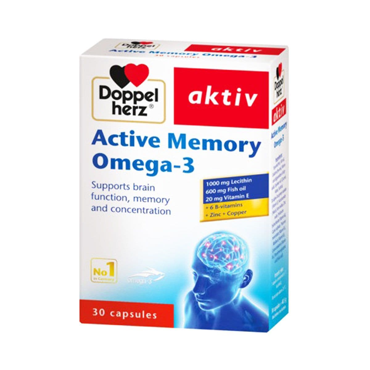 მემორი ომეგა3 30 კაფსულა დოპელჰერცი - Doppelherz