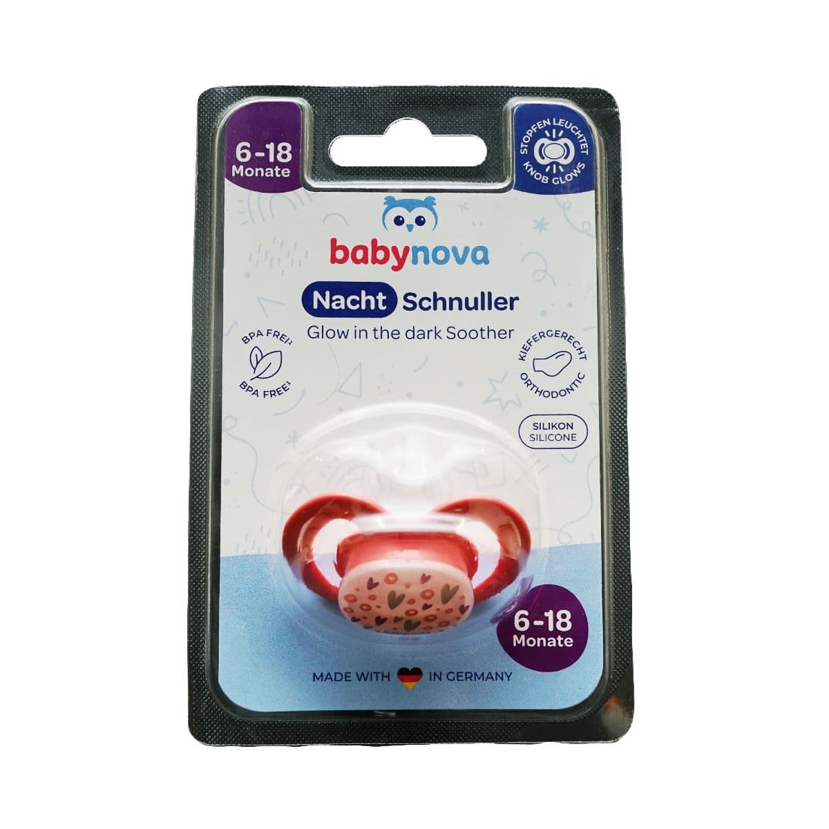 მატყუარა სილიკონის ფოსფორის 6-18 თვე 24242 ბეიბი ნოვა - Baby Nova