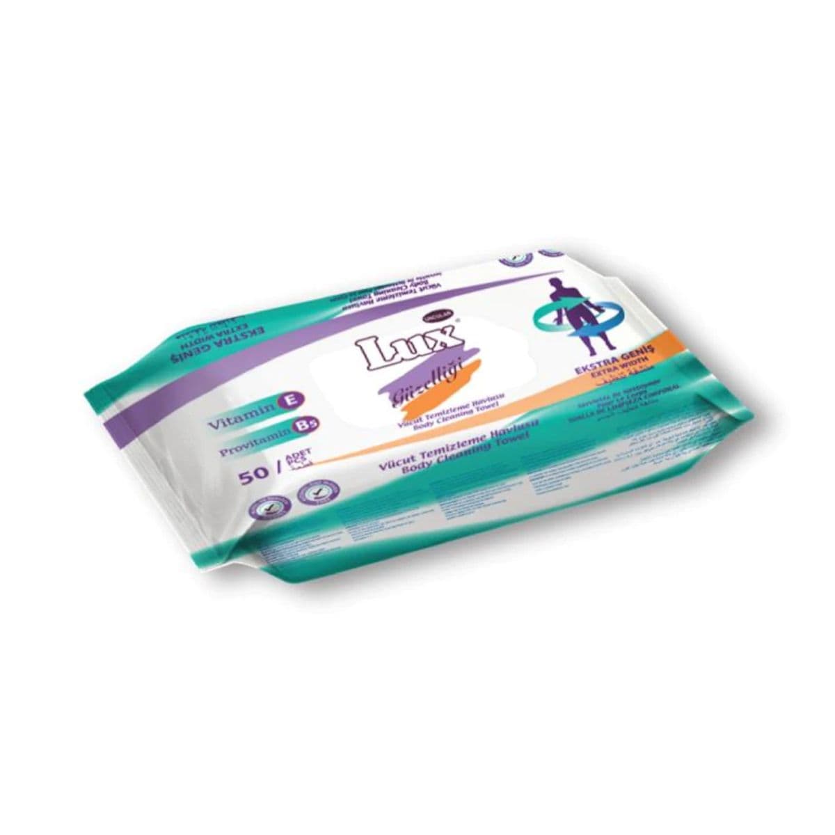 სველი ხელსახოცი ტანის 50 ცალი 0083 ლუქსი - Lux