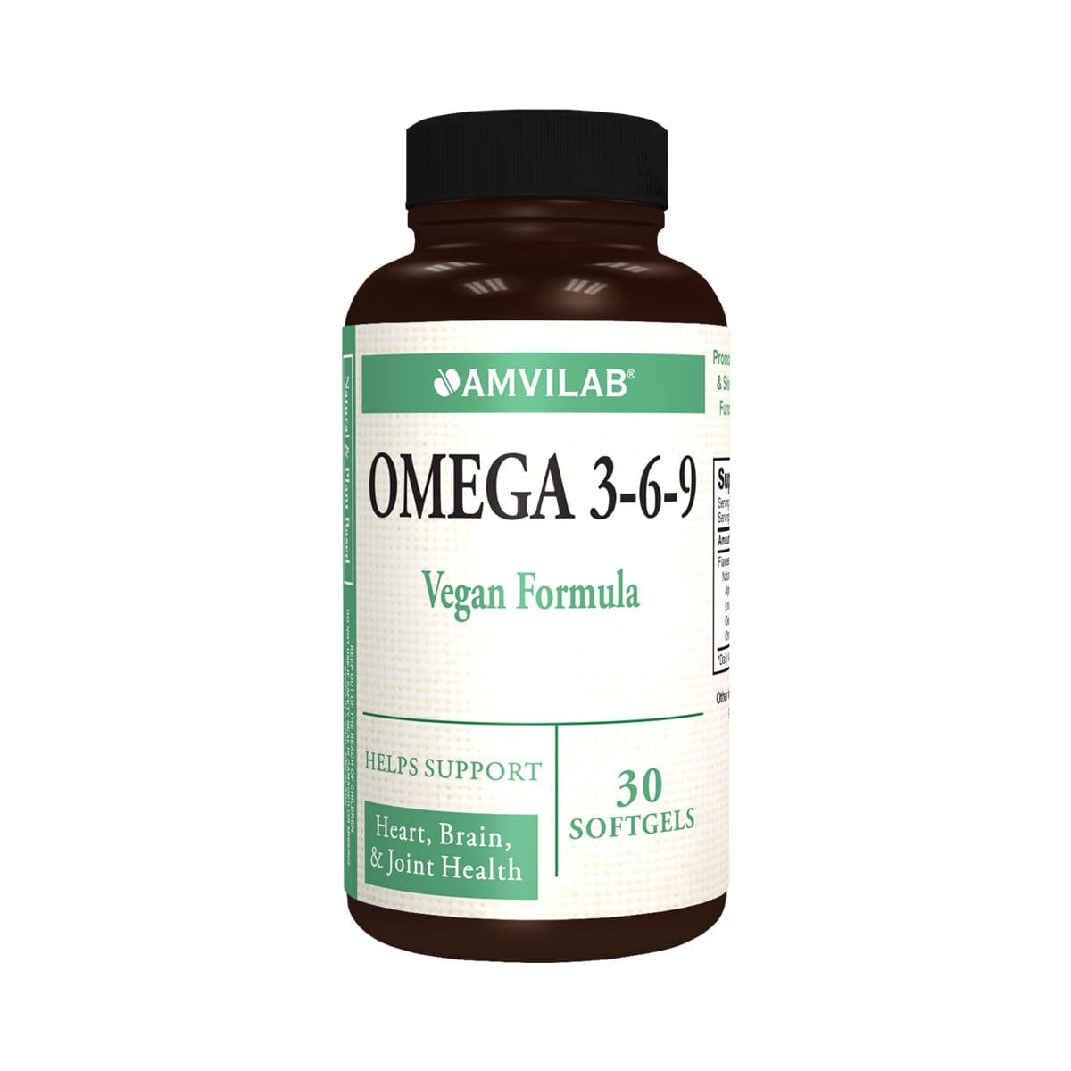 ომეგა 3-6-9 ვეგანური 30 კაფსულა ამვილაბი - Amvilab