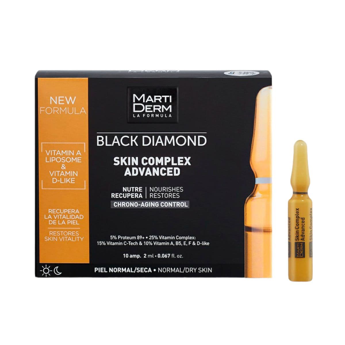 შავი ბრილიანტი ნაოჭების საწინააღმდეგო 10 ამპულა 5839 მარტიდერმი - Martiderm