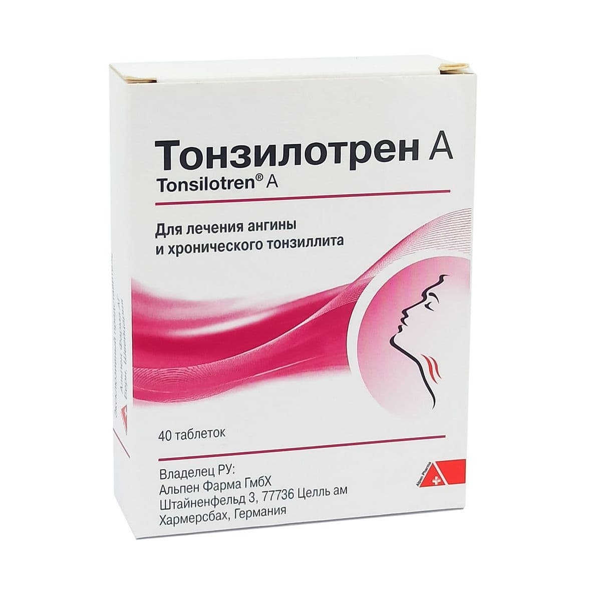 ტონზილოტრენი-A - Tonsilotren-A 40 ტაბლეტი