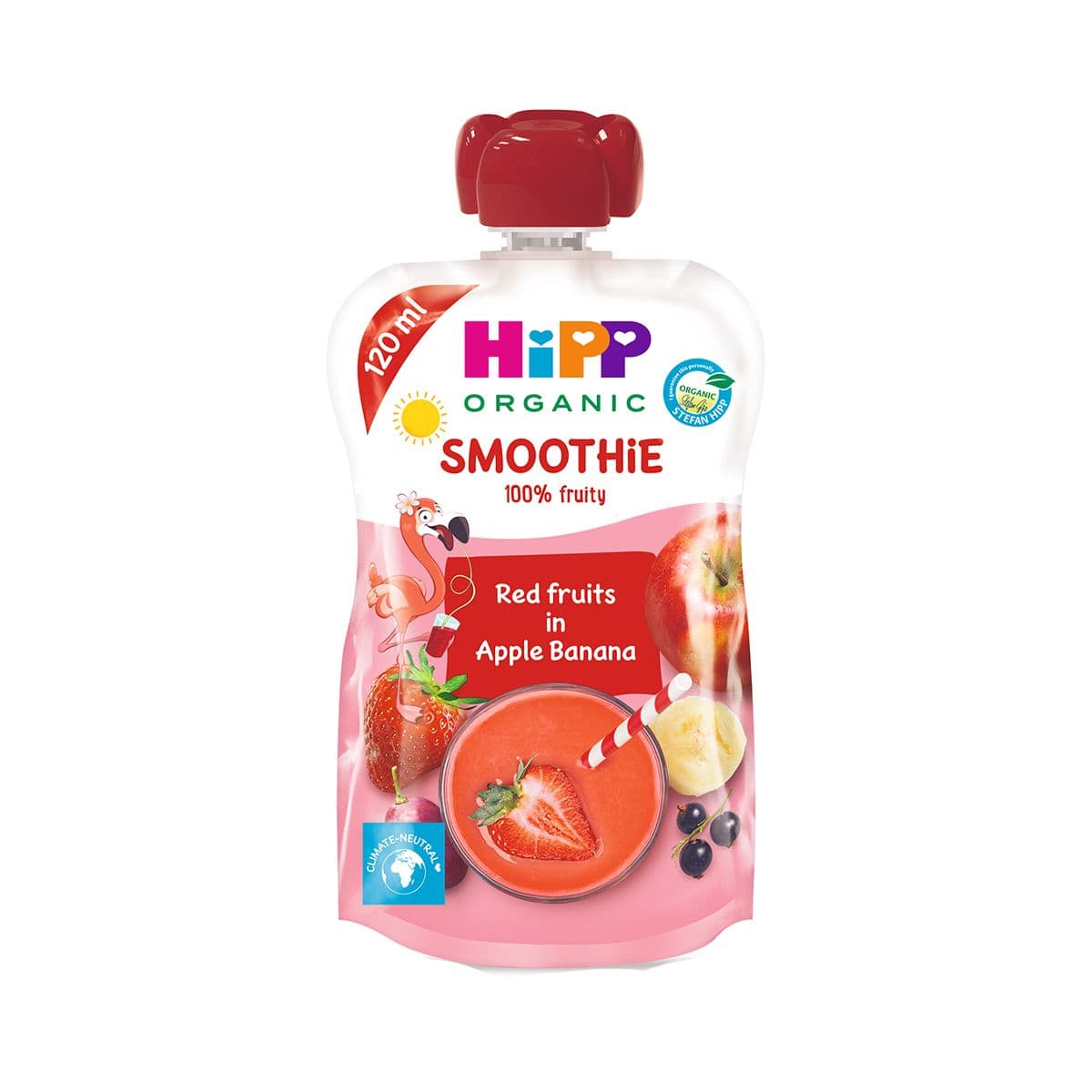 ხილფაფა ვაშლი, ბანანი და წითელი ხილი 1 წლიდან 84000 ჰიპი - HIPP