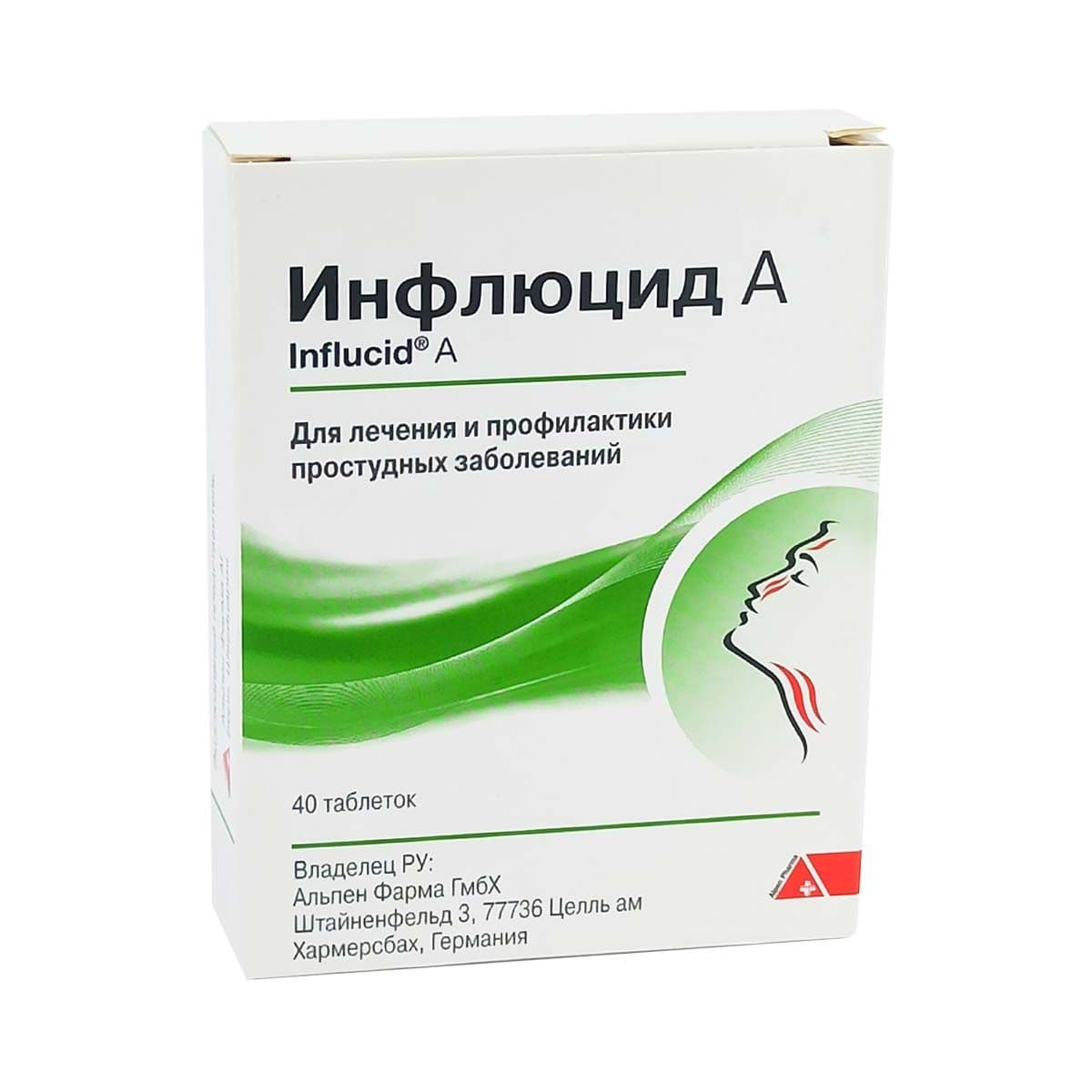 ინფლუციდი-A - Influcid-A 40 ტაბლეტი