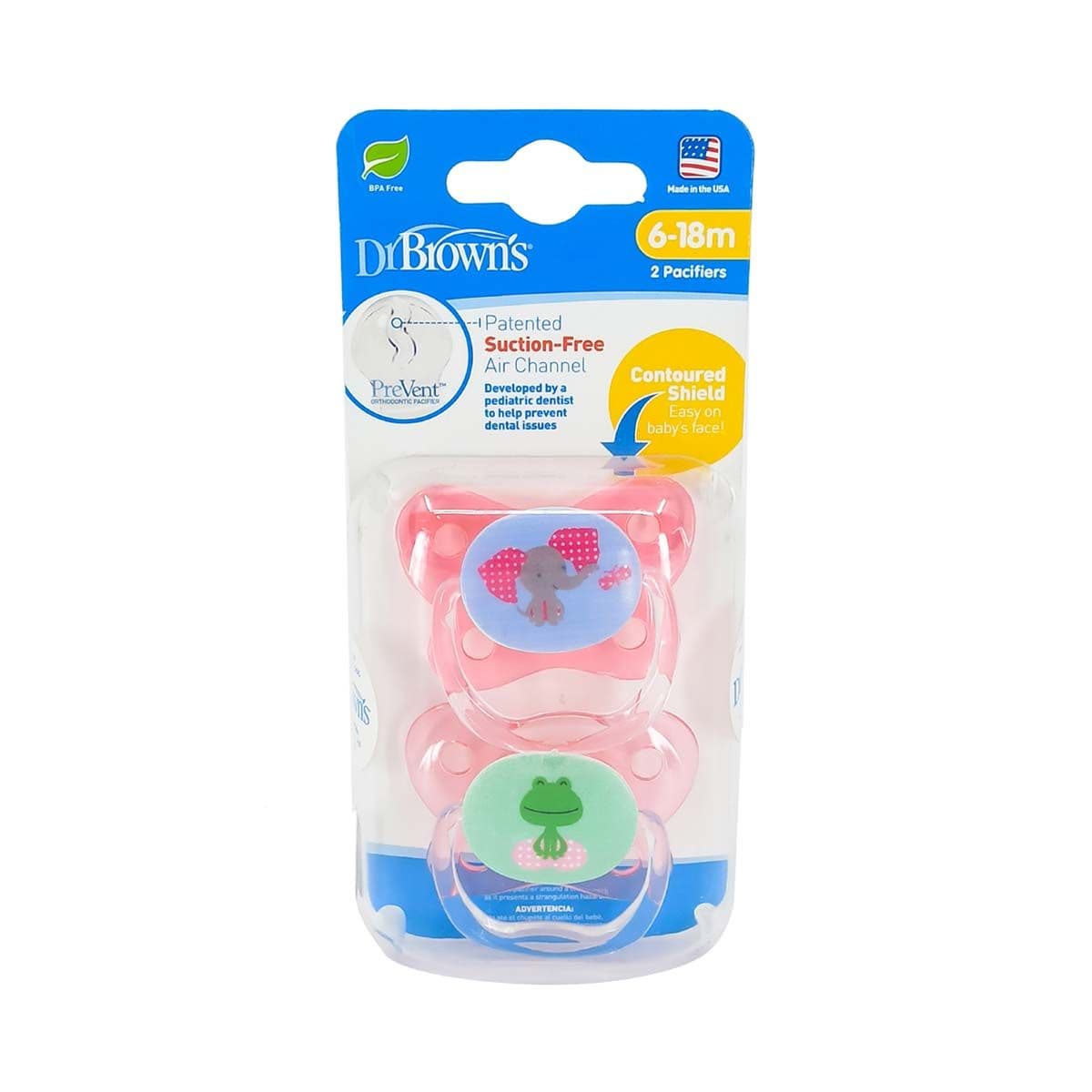 მატყუარა PreVent ვარდისფერი 6-18თ. N2 0067 დოქტორ ბრაუნი - DrBrowns