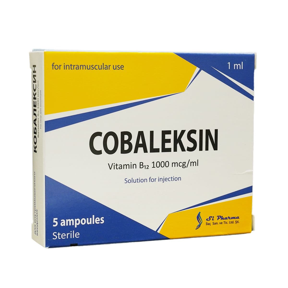 კობალექსინი 1000მკგ 1მლ 5 ამპულა