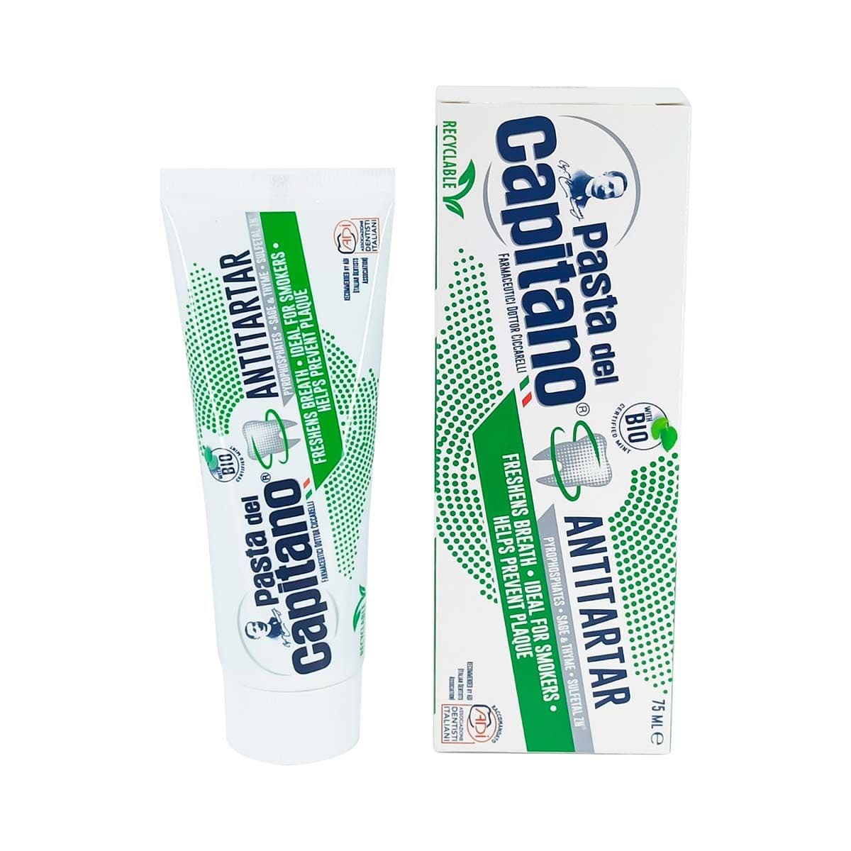 Capitano - კაპიტანო ქვების საწინააღმდეგო კბილის პასტა 75მლ 9102