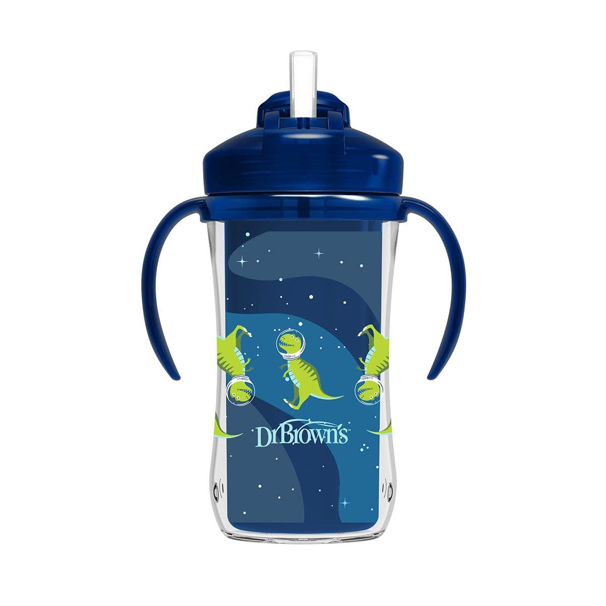 ჭიქა საწრუპით ლურჯი 300მლ 2329 დოქტორ ბრაუნი - DrBrowns