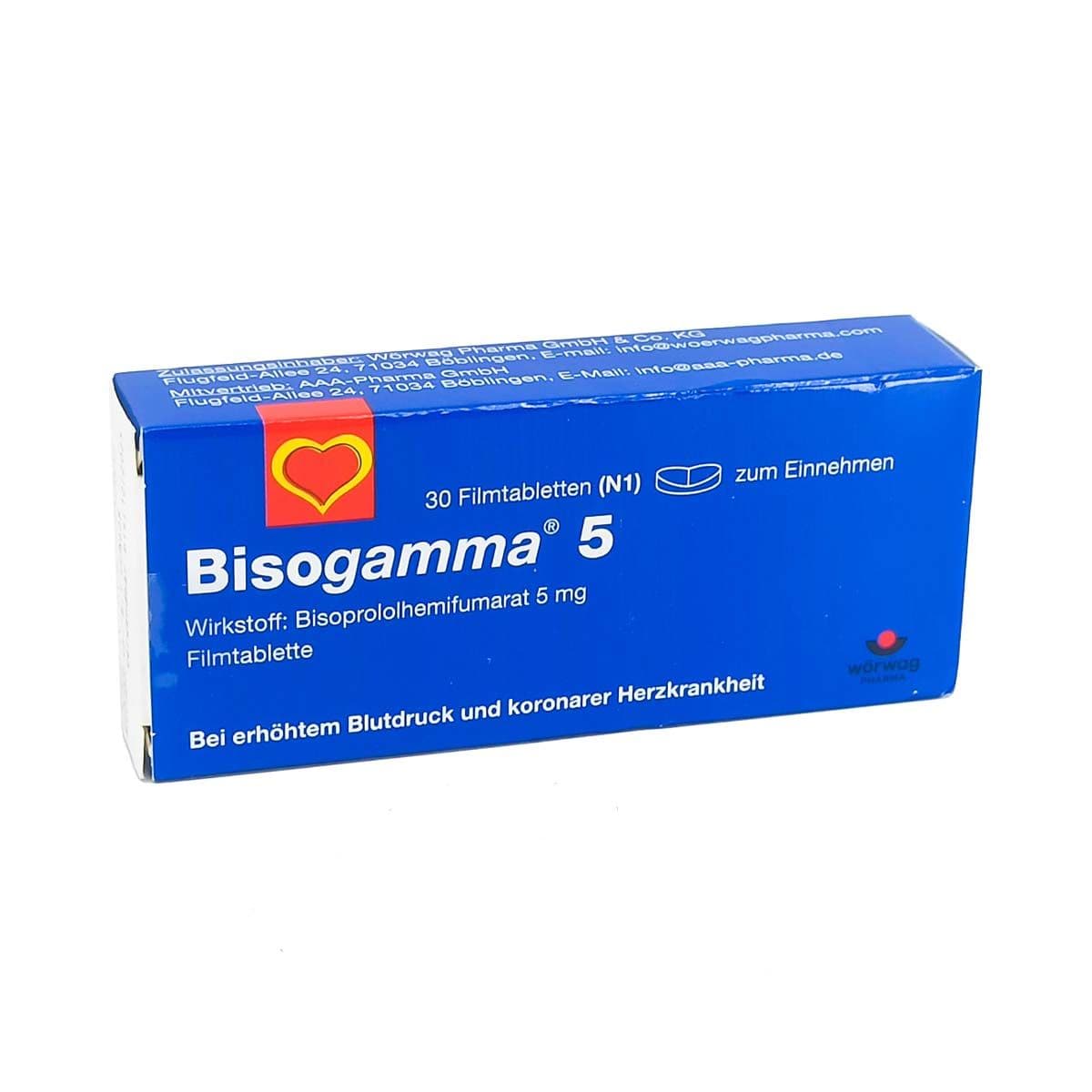 ბისოგამა - Bisogamma 5მგ 30 ტაბლეტი