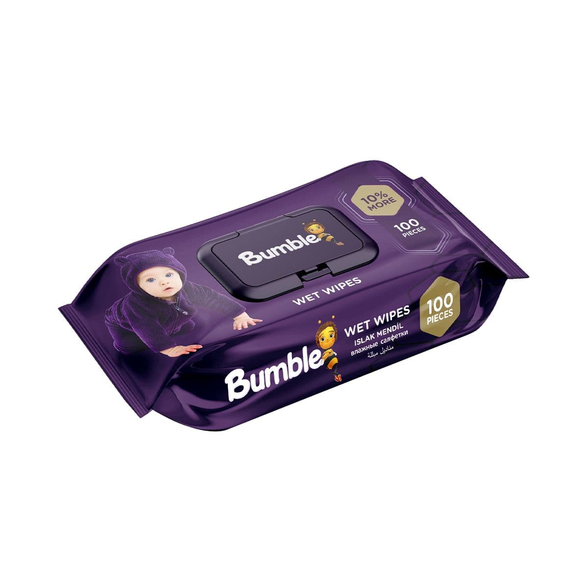 სველი ხელსახოცი 100 ცალი 5551 ბამბლ ბეიბი - Bumble Baby