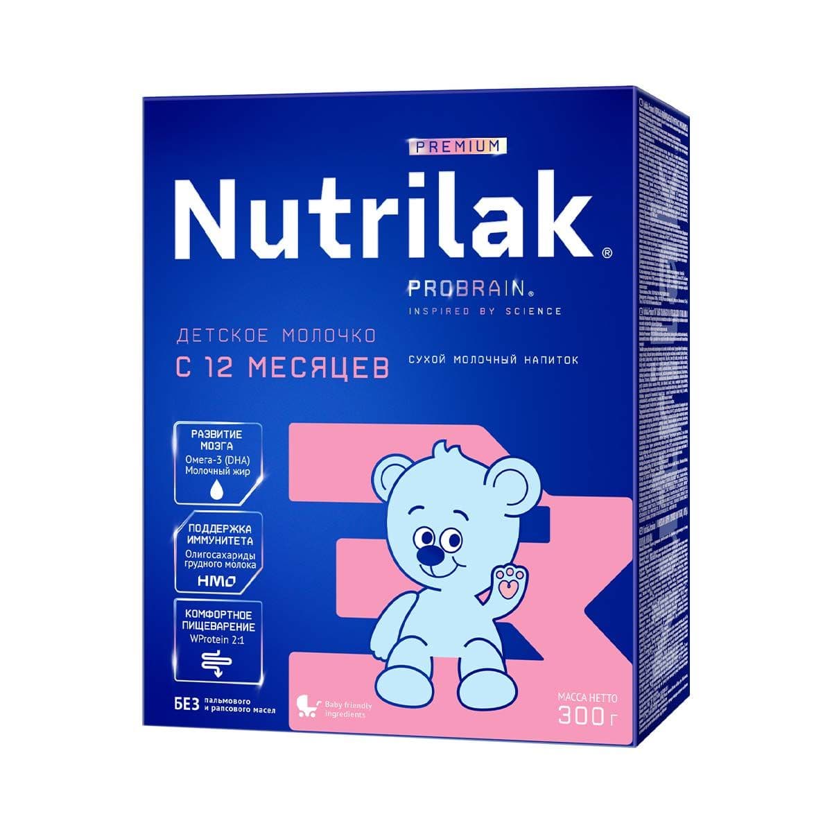 რძის ნაზავი პრემიუმი 3 12+ თვე 1387 ნუტრილაკი - Nutrilak