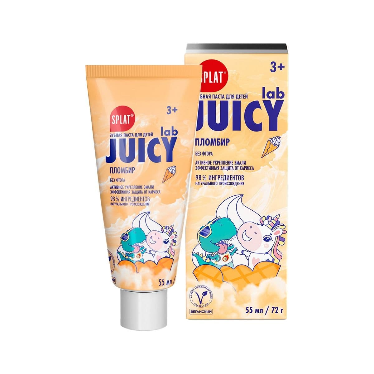 საბავშვო კბილის პასტა ნაყინი 3 წლიდან 55გ 2358 სპლატი - Splat