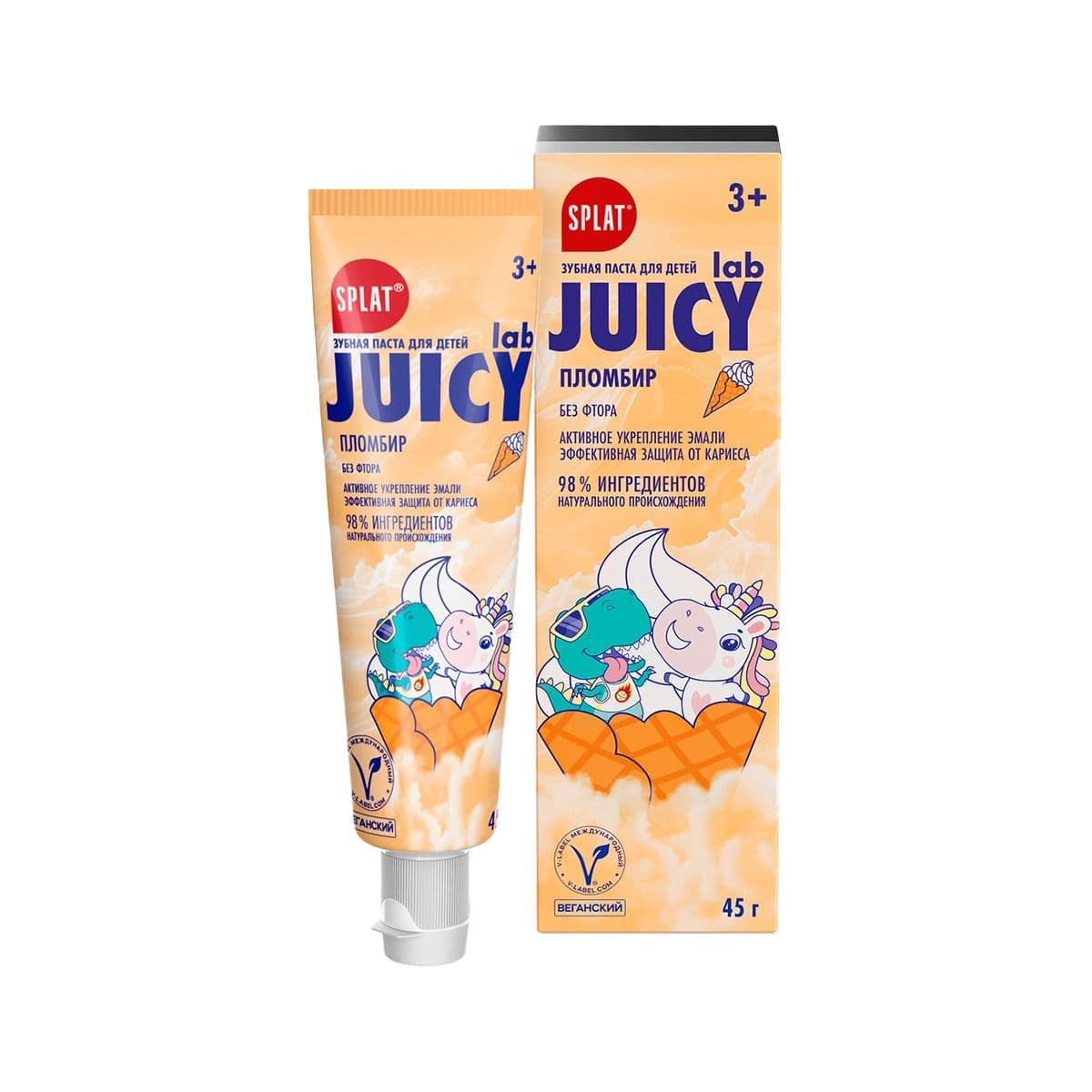 საბავშვო კბილის პასტა ნაყინი 3 წლიდან 45 გ 2365 სპლატი - Splat