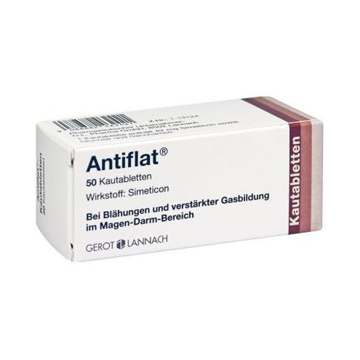 Antiflat - ანტიფლატი საღეჭი 42მგ 50 ტაბლეტი