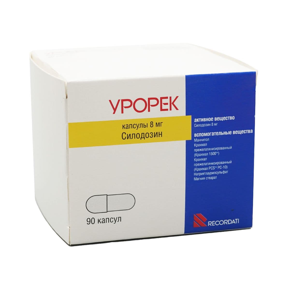 ურორეკი - Urorec 8მგ 90 კაფსულა