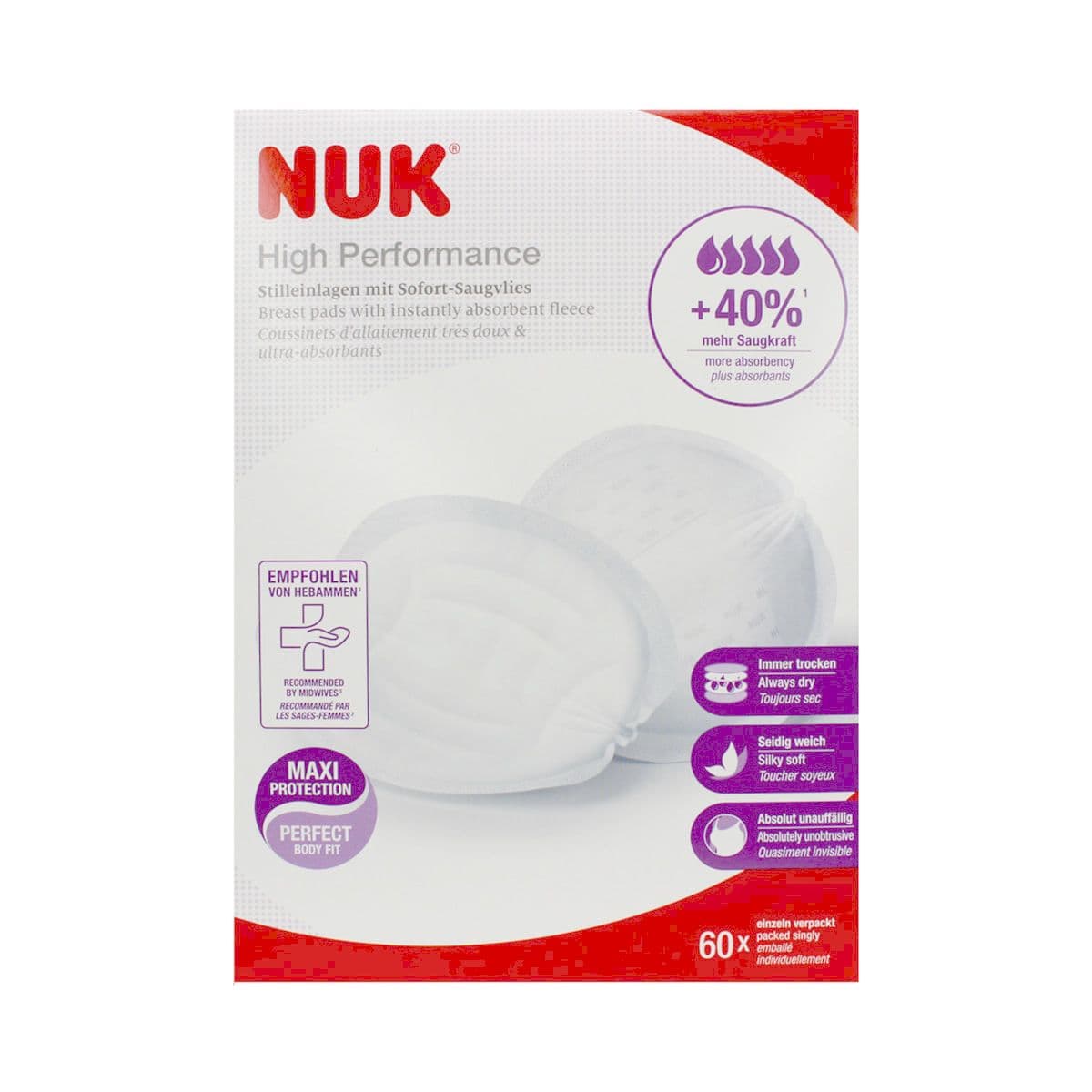 მკერდის საფენი 60 ცალი 4885 ნუკი - Nuk