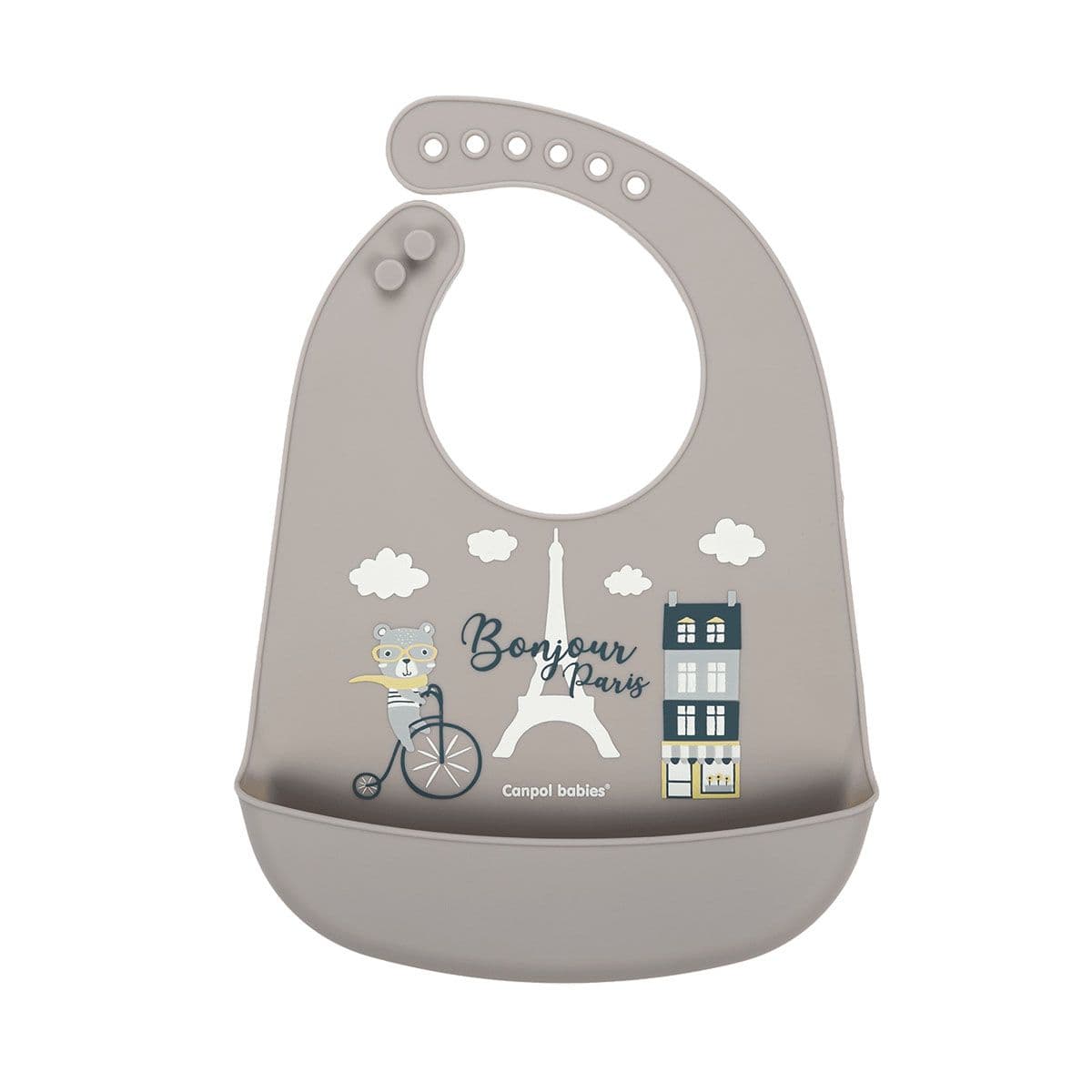 წინსაფარი სილიკონის ჯიბით 74/027 კანპოლი - Canpol