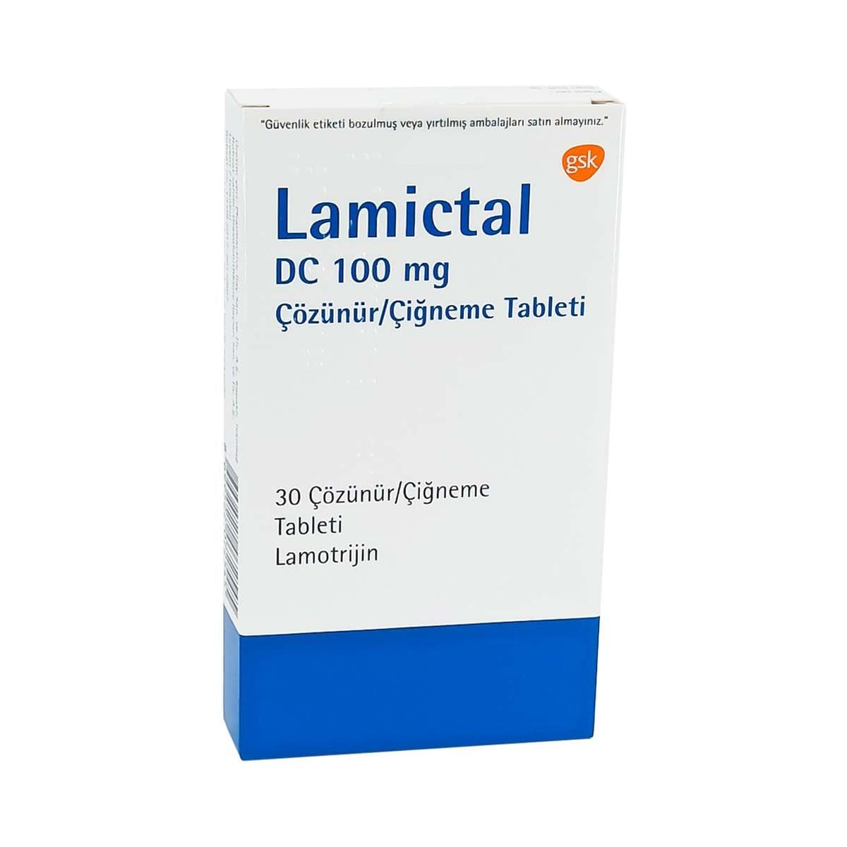 ლამიქტალი DC - Lamictal DC 100მგ 30 საღეჭი ტაბლეტი