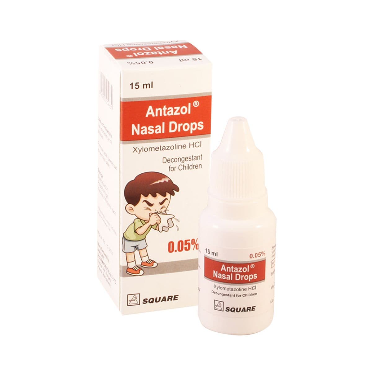 ანტაზოლი - Antazol 0.05% 15მლ ცხვირის წვეთები