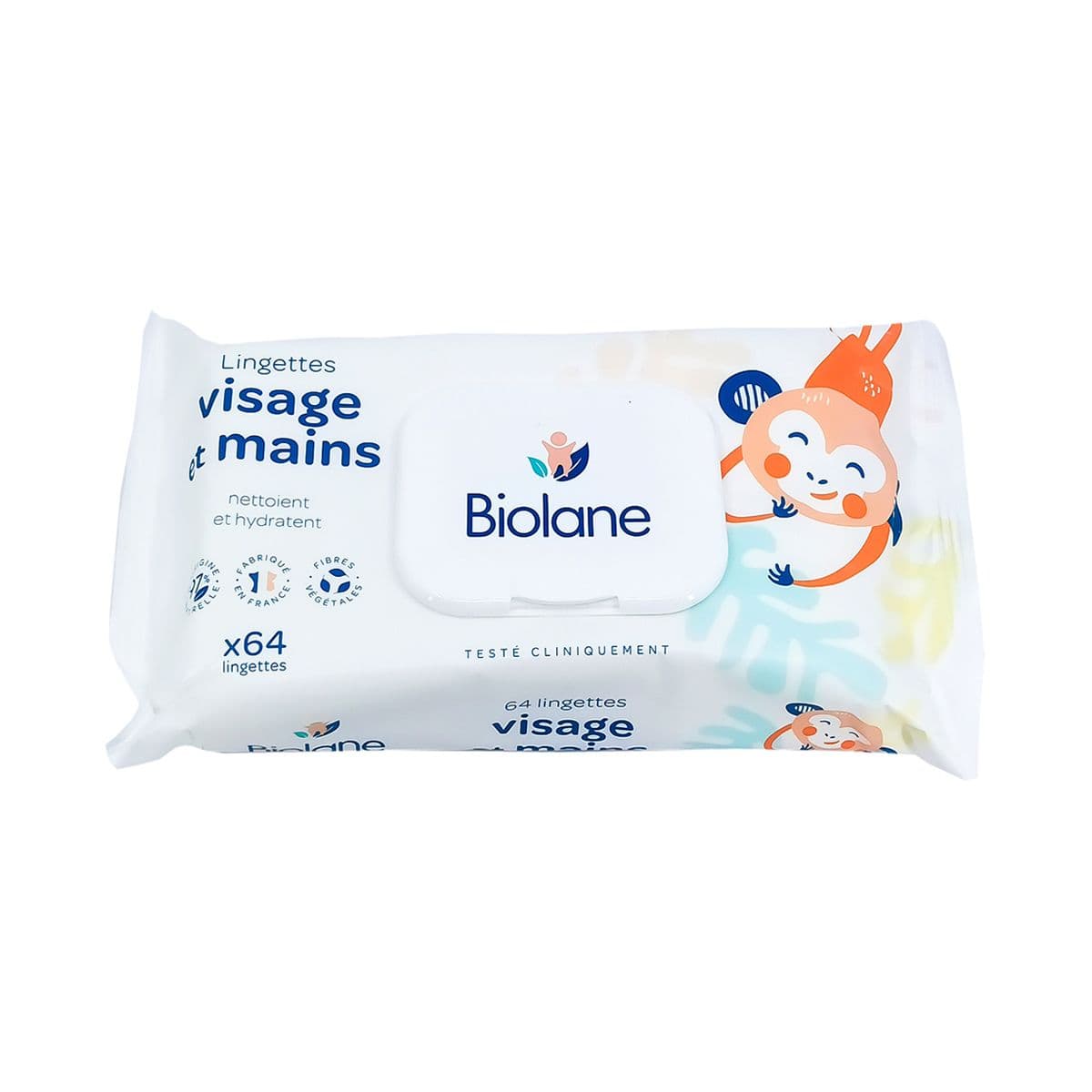 სველი ხელსახოცი სახე და ხელი 64 ცალი 7981 ბიოლანი - Biolane