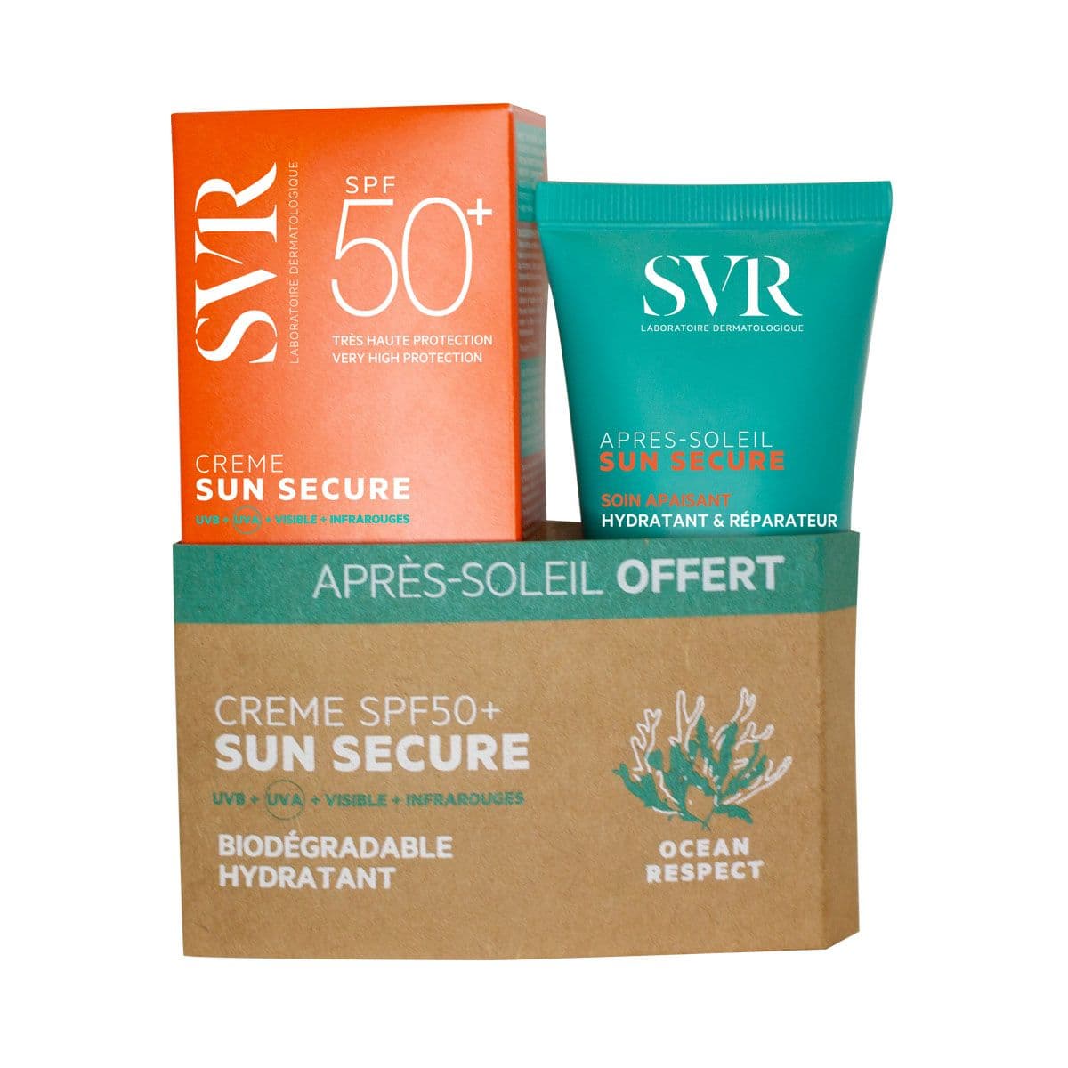 ნაკრები მზისგან დამცავი კრემი და გარუჯვის შემდგომი რძე Sun 2641 ესვიერი - Svr