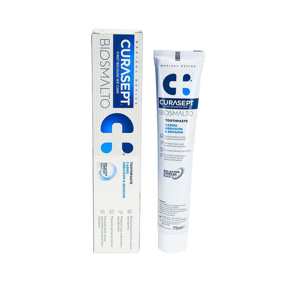 კბილის პასტა Biosmalto Caries 75 მლ. 1226 კურასეპტი - Curasept