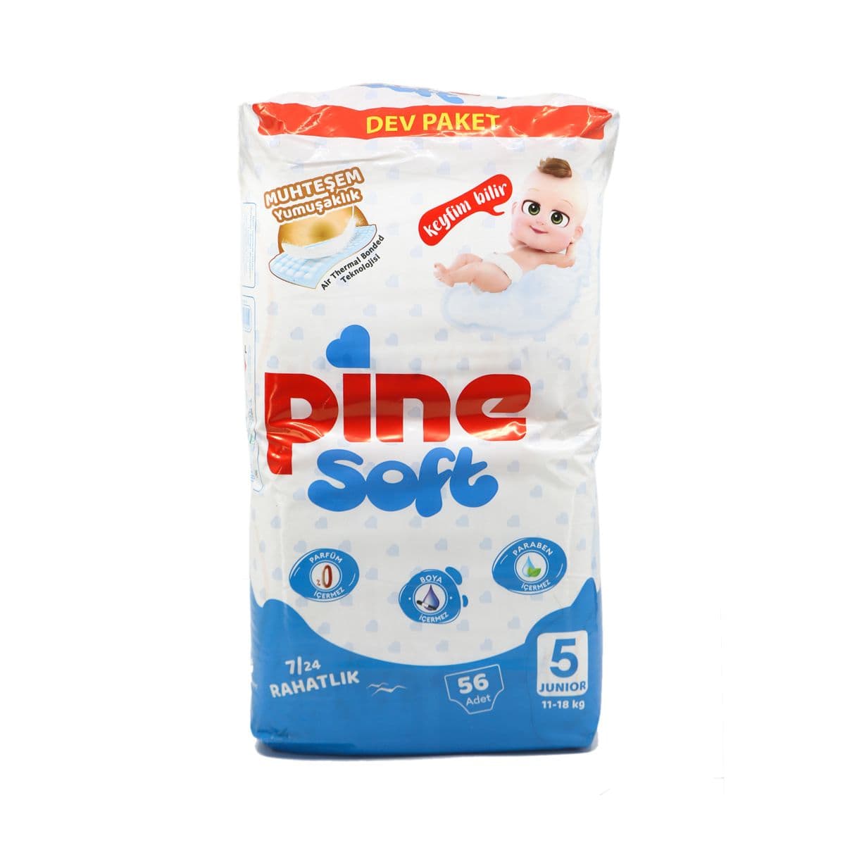 ბავშვის საფენი 11-18კგ 56 ცალი 4154 ფაინი - Pine