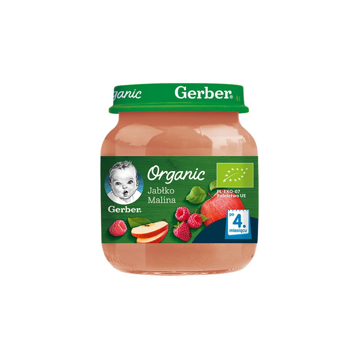 ხილფაფა ვაშლი და ჟოლო 125გ 7487 გერბერი - Gerber