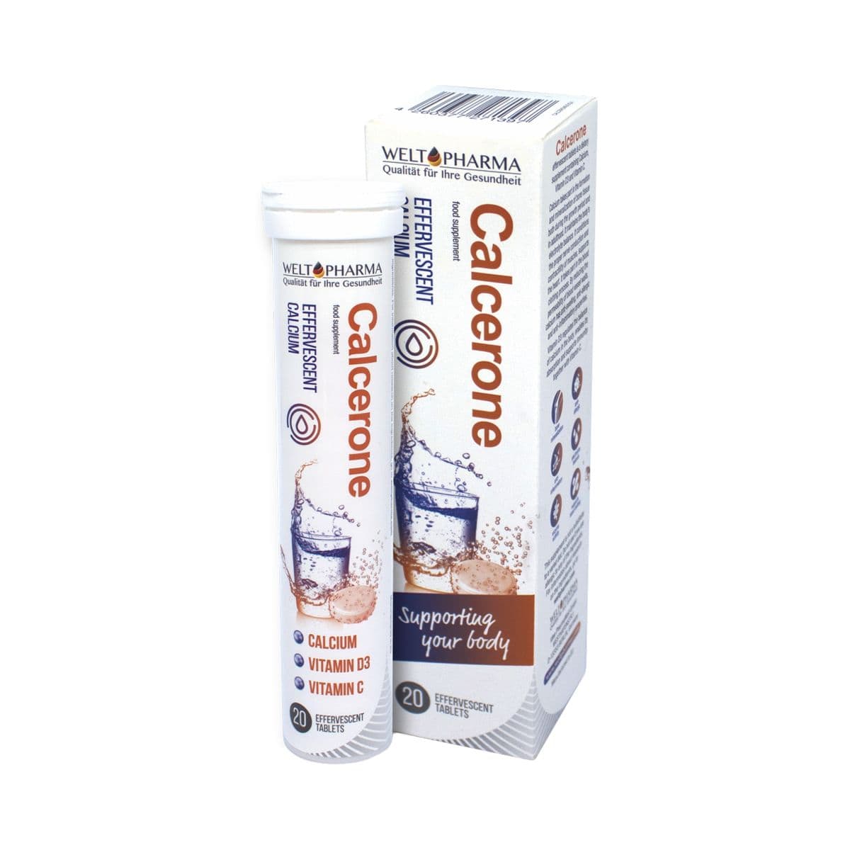 Calcerone - კალცერონი 20 შუშხუნა ტაბლეტი