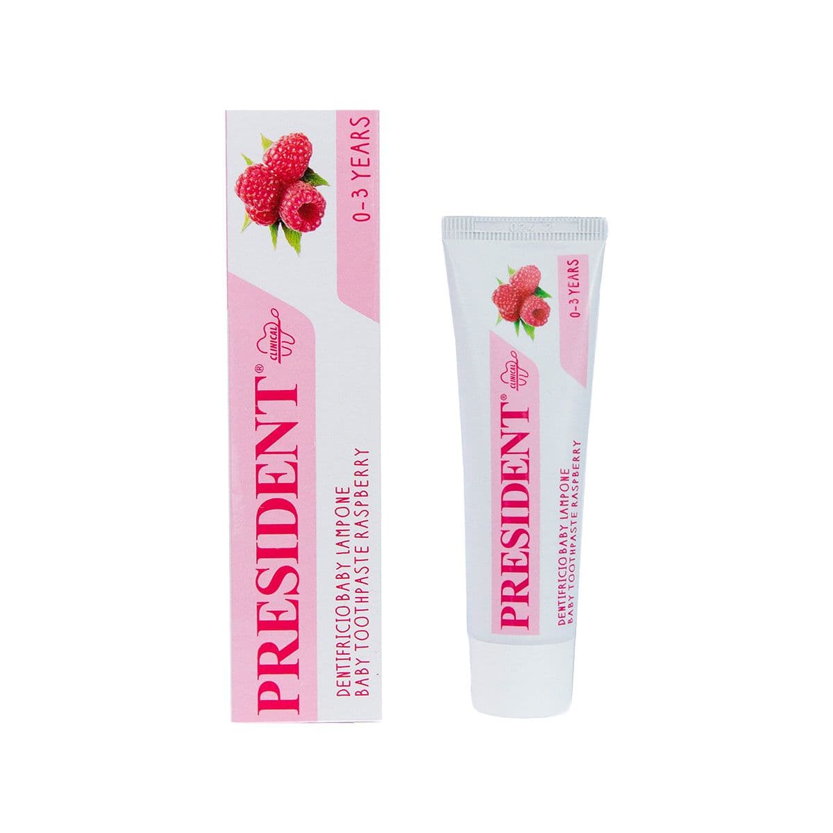 საბავშვო კბილის პასტა ჟოლო 0-3 წელი 30 მლ 8203 პრეზიდენტი - President