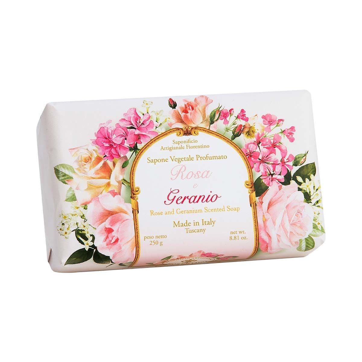 საპონი ვარდი და გერანიუმი 250გ 7771 ფიორენტინა - Fiorentino