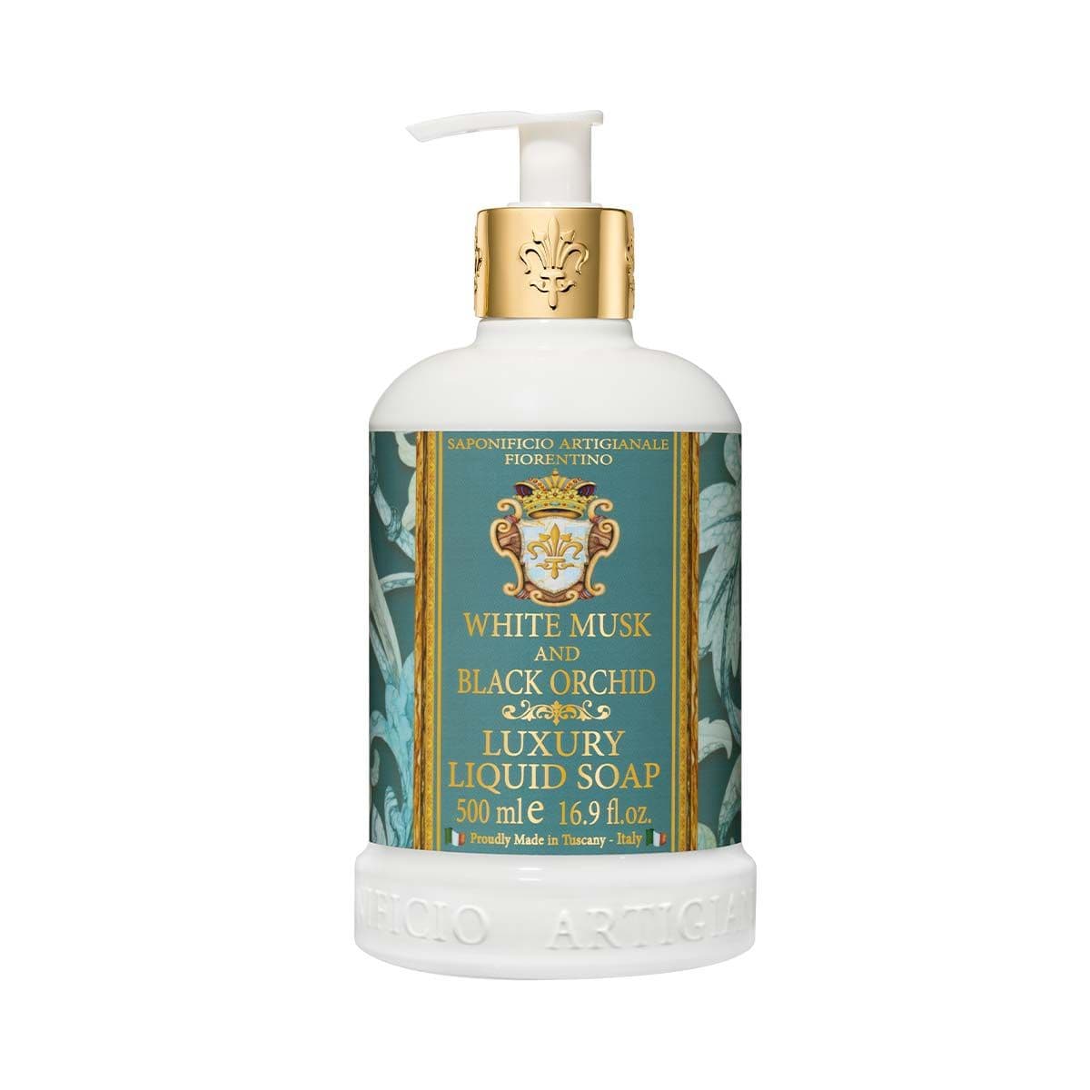 თხევადი საპონი თეთრი მუშკი და ორქიდეა 500გ 4923 ფიორენტინა - Fiorentino