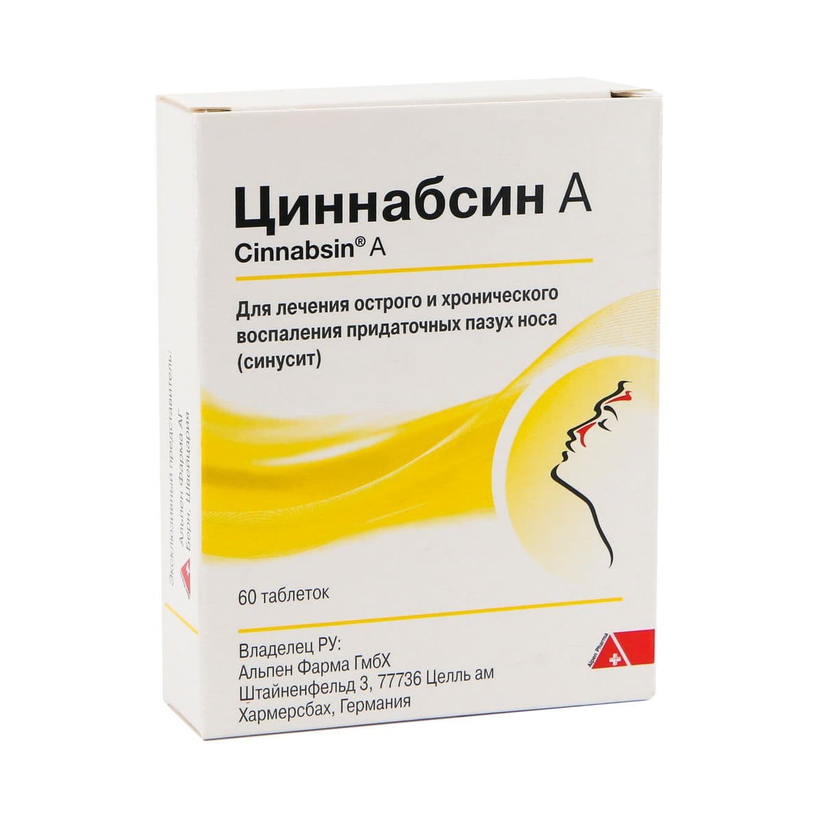 ცინაბსინი - Cinnabsin A 60 ტაბლეტი