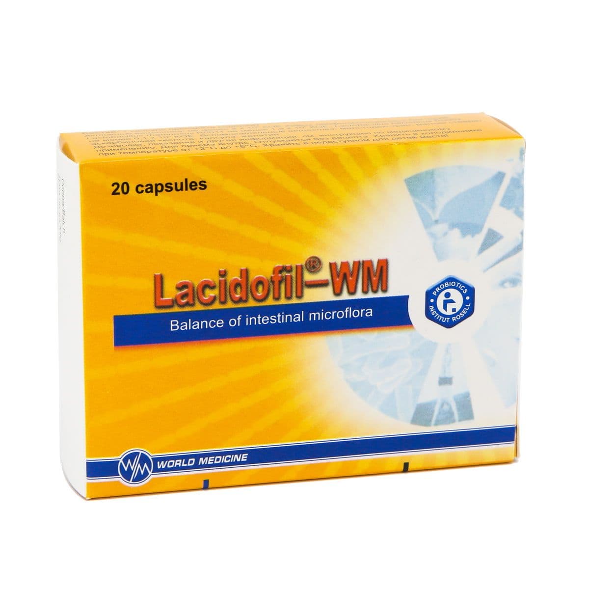 ლაციდოფილი-WM - Lacidofil-WM 20 კაფსულა