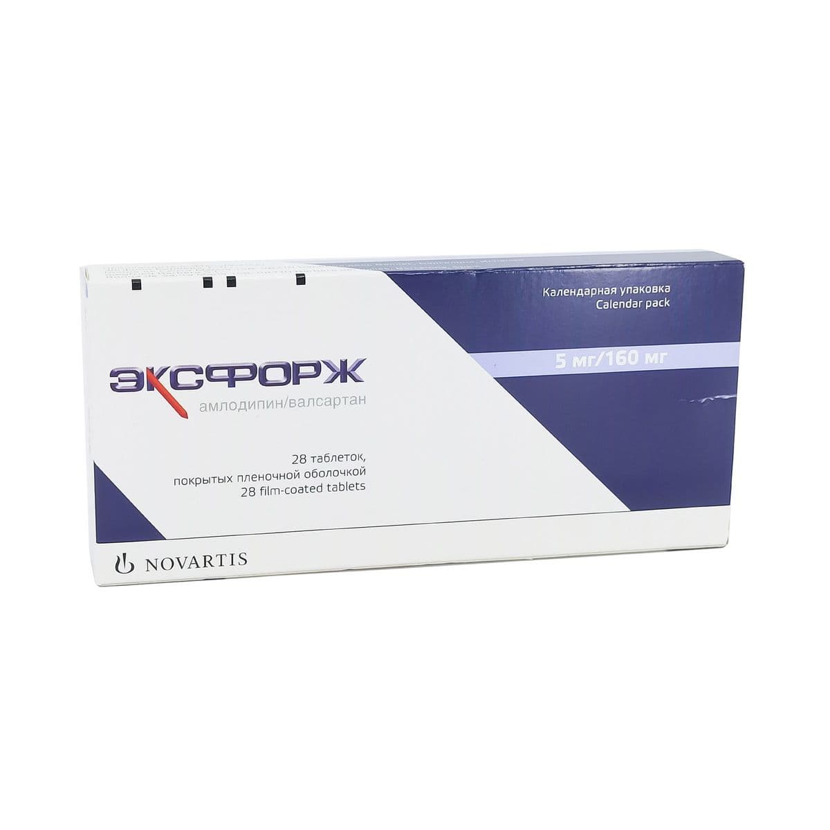 ექსფორჯი - Exforge 5მგ/160მგ 28 ტაბლეტი